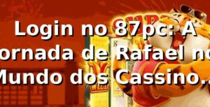 Login no 87pc: A Jornada de Rafael no Mundo dos Cassinos Online 🎰